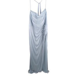 NWT Azazie Kalea bridal bridesmaid formal prom dusty blue Dress size A 26